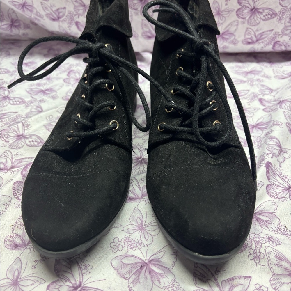 🌀Charter Club Black Suede Women's Boots